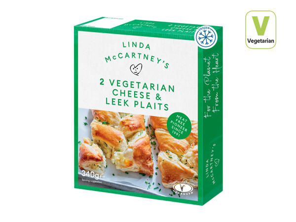 Linda McCartney's 2 Vegetarian Cheese & Leek Plaits