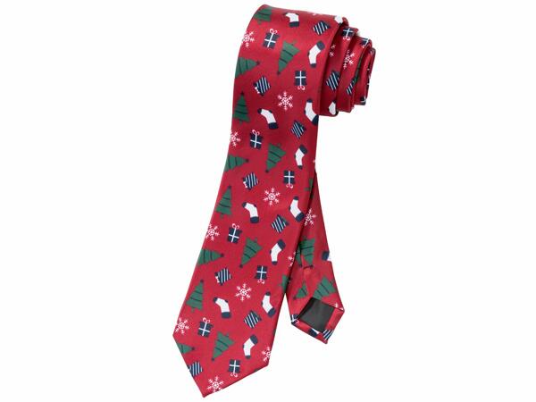 Corbata con estampado navideño