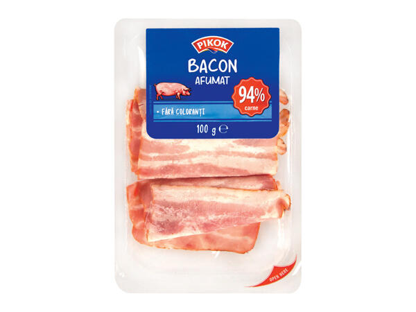Bacon afumat, feliat