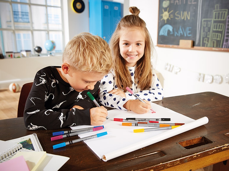 UNITED OFFICE KIDS Double Ended Felt-Tip Pens