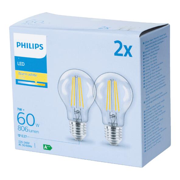 PHILIPS(R) 				Ampoules LED, 2 pcs