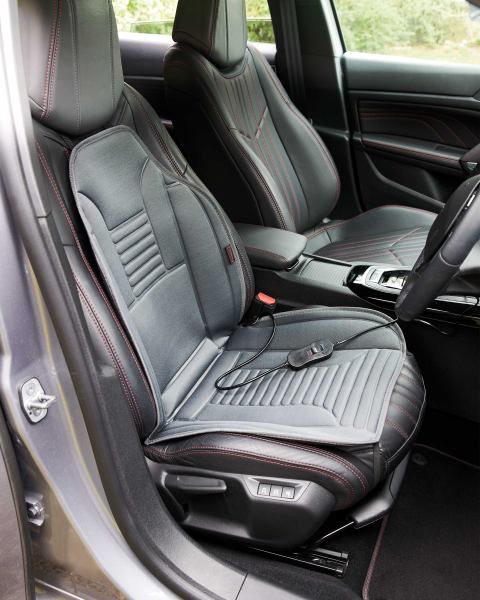 Auto XS Black Heatable Car Seat Pads