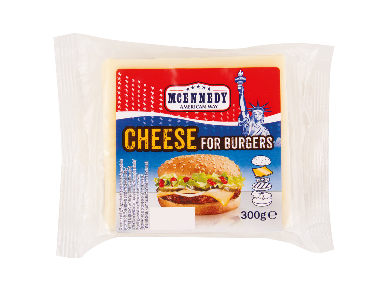 Brânză Gouda feliată pentru burgeri