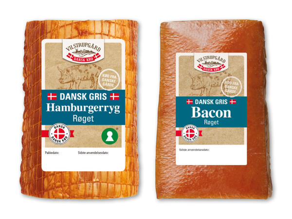 Dansk røget bacon eller hamburgerryg