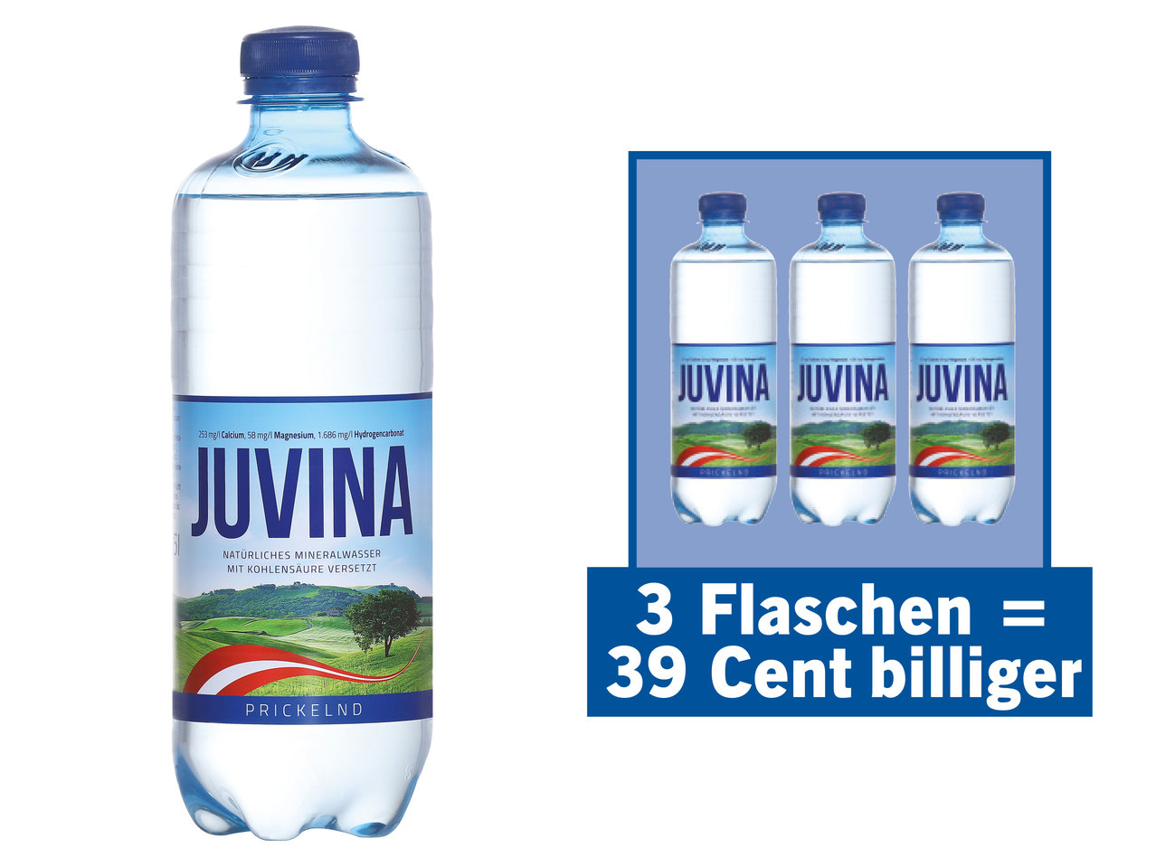 JUVINA Mineralwasser Prickelnd
