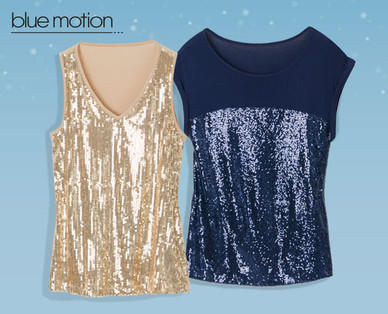 BLUE MOTION Damen-Paillettentop/-shirt