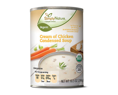 Simply Nature Organic Condendsed Cream of Chicken or Mushroom Soup