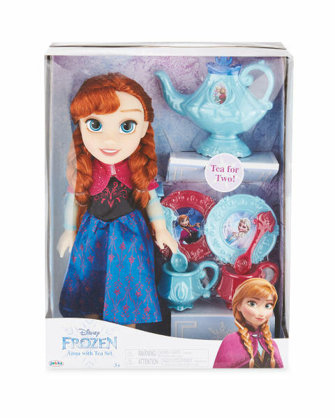 Disney Frozen Anna Doll With Tea Set