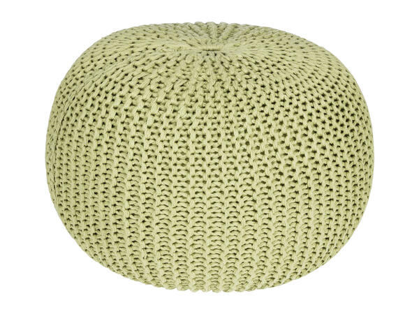 Livarno Home Knitted Pouffe