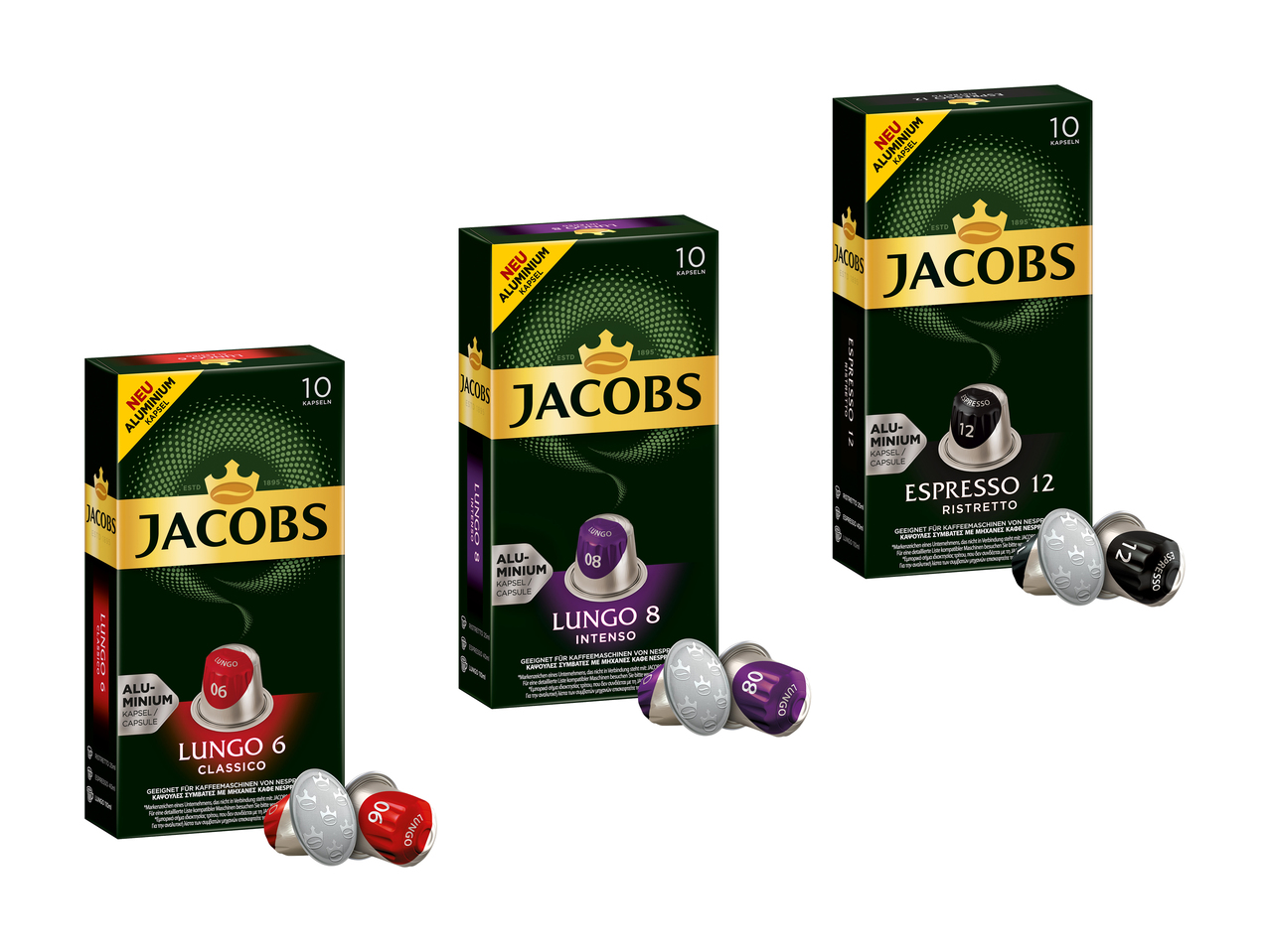 Capsules de café aluminium Jacobs
