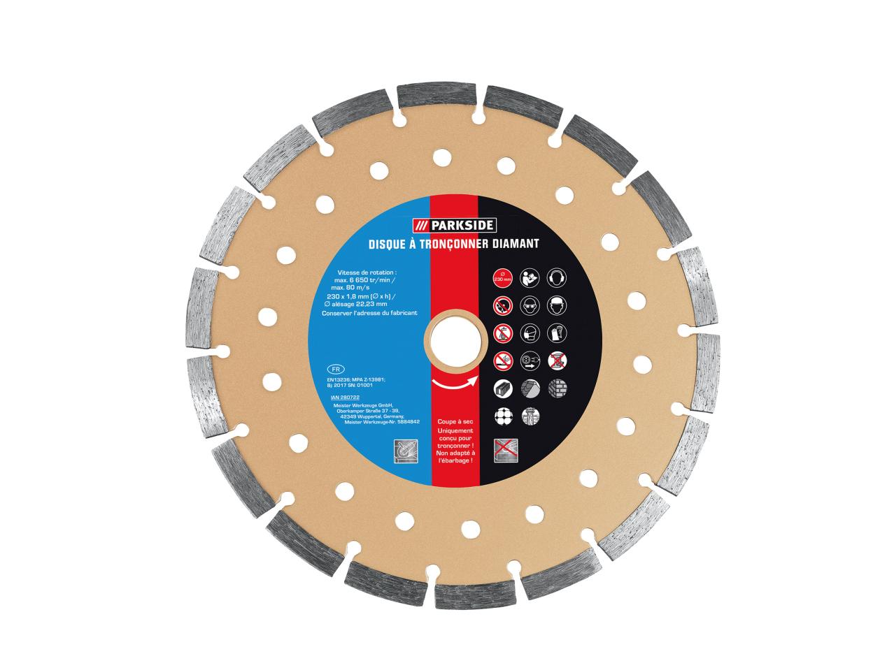 Parkside Metal/Stone Cutting/Grinding Discs or Diamond Cutting Disc1