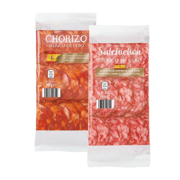 Chorizo Iberico of Salchichón de Cebo