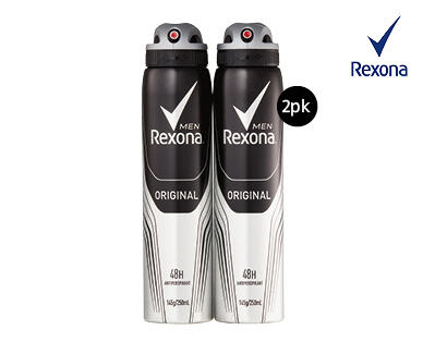 Rexona Men's Antiperspirant Aerosol Deodorant 2 x 150g