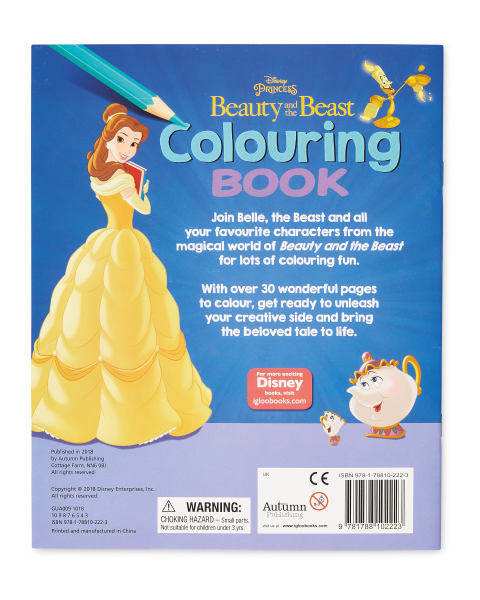 Disney Beauty & Beast Colouring Book