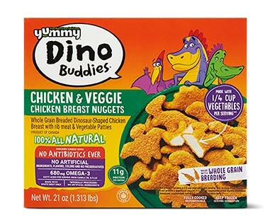 Yummy Chicken & Veg Dinos or Veggie Strips
