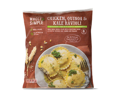 Whole & Simple Chicken, Quinoa and Kale Ravioli