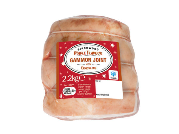 Birchwood Maple Flavour Gammon Joint with Crackling