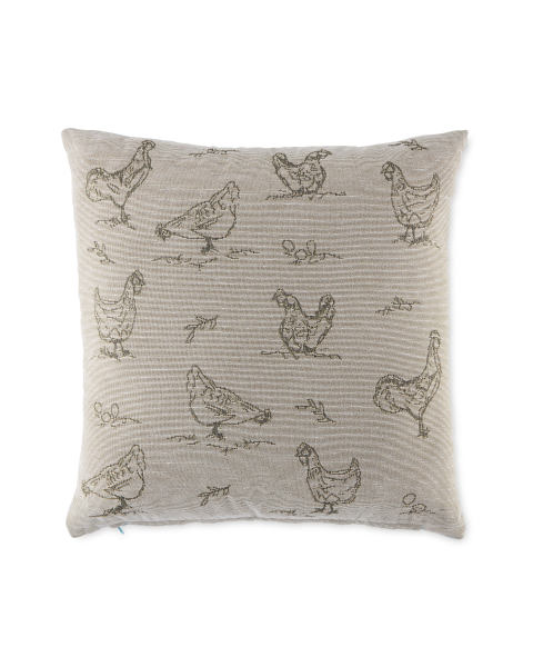 Chicken Tapestry Cushion