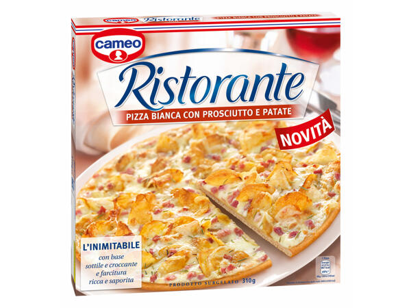 Ristorante White Pizza with Ham and Potatoes