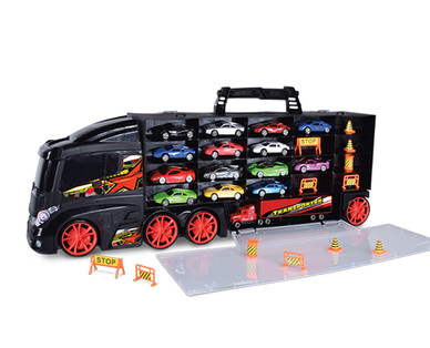 Bee Happy Truck Transporter with Cars
