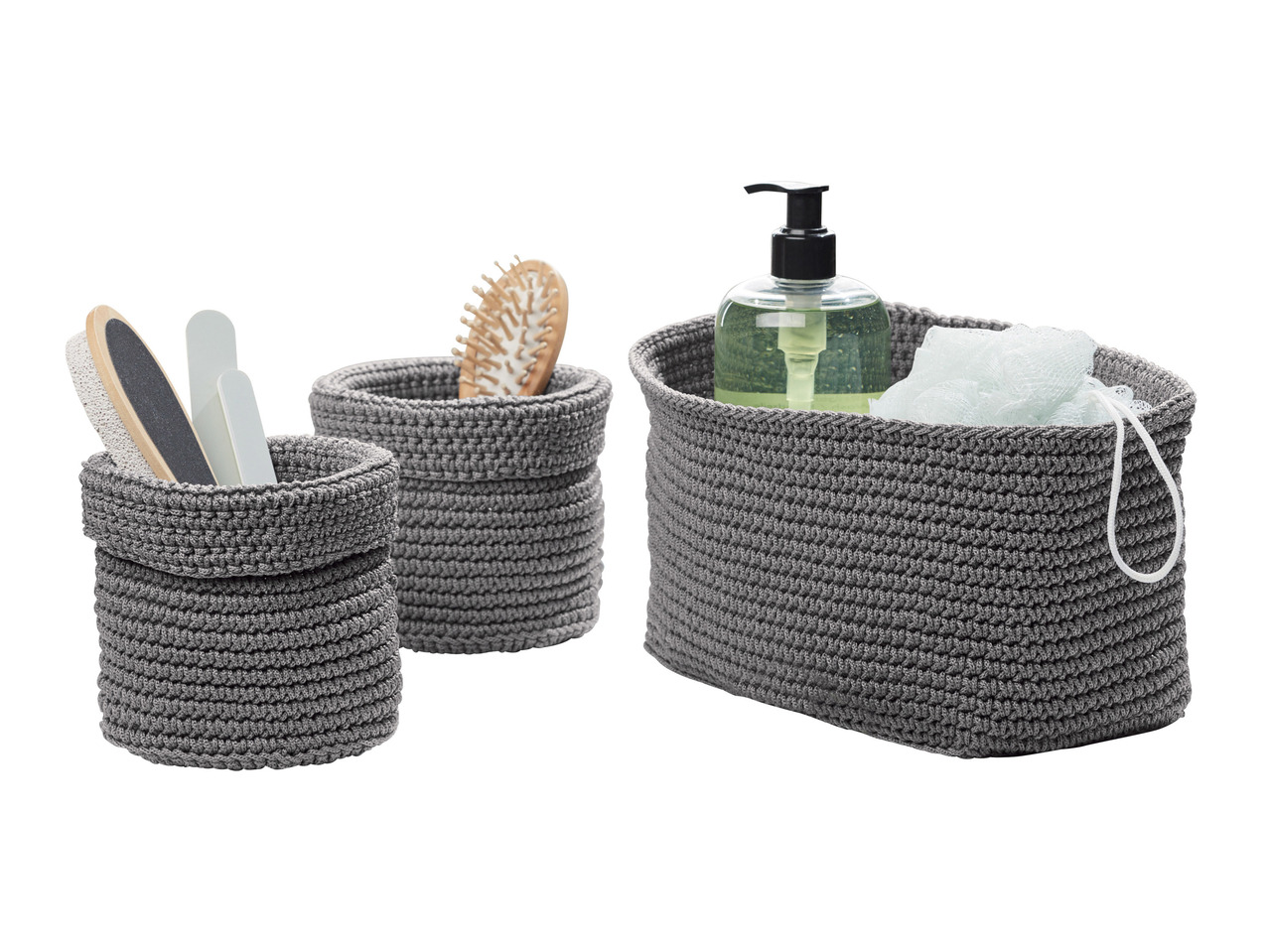 MIOMARE Crocheted Storage Baskets