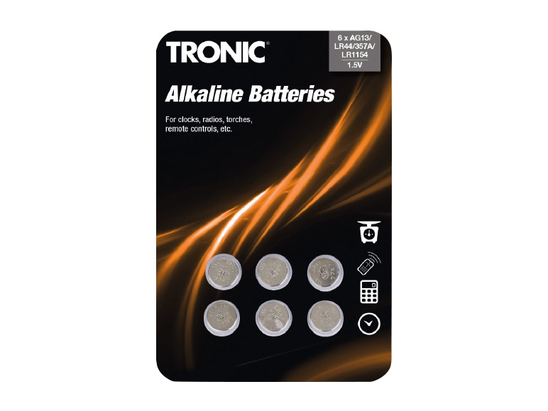 TRONIC 6 Button Cell Batteries