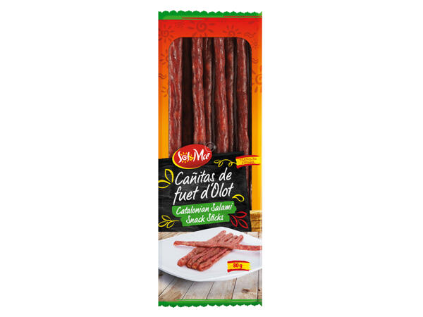 Chorizo or Fuet d'Olot Snack Sticks