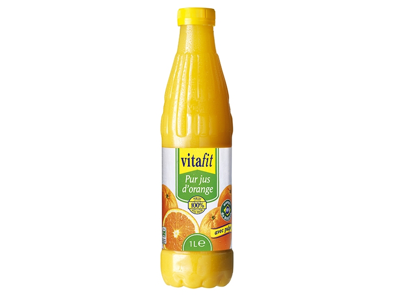 Pur jus d'orange du Brésil sans pulpe