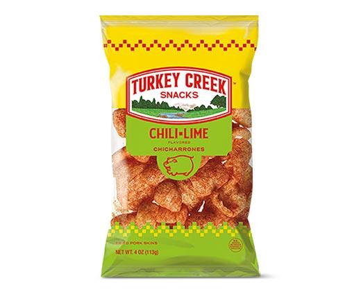 Turkey Creek 
 Dill Pickle or Chili Lime Pork Rinds