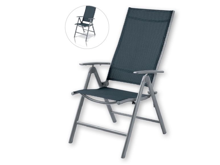 FLORABEST(R) Aluminium Folding Chair 58 x 112.5 x 69cm