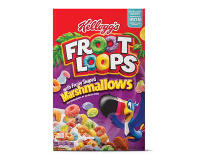 Kellogg's Froot Loops or Apple Jacks with Marshmallows