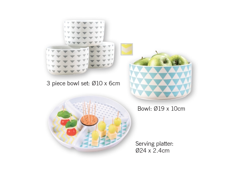 ERNESTO Assorted Bowls/Platter