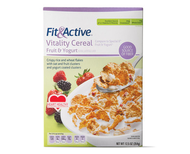 Fit & Active Vitality Fruit & Yogurt or Chocolatey Chunk Cereal