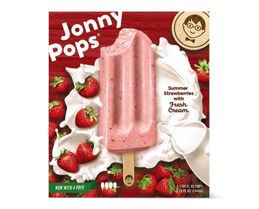 Jonny Pops 
 Summer Strawberries or Chocolate Fudge Cream Bars