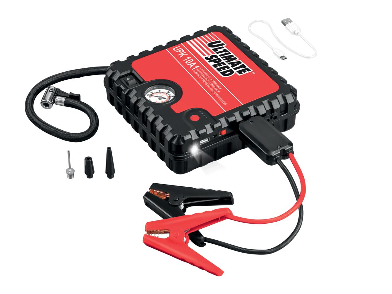 ULTIMATE SPEED Jump-start Power Bank with Compressor