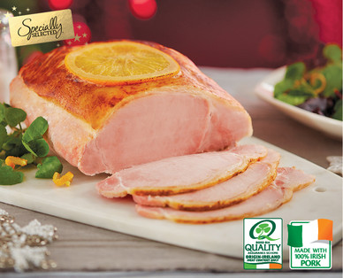 Specially Selected Irish Cranberry & Orange/Honey and Clove Cooked Ham Joint