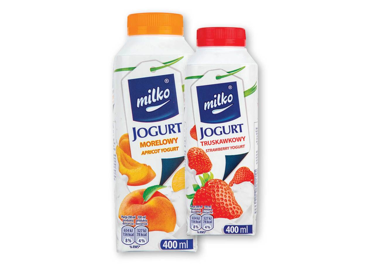Milko Apricot/ Strawberry Yogurt Drink
