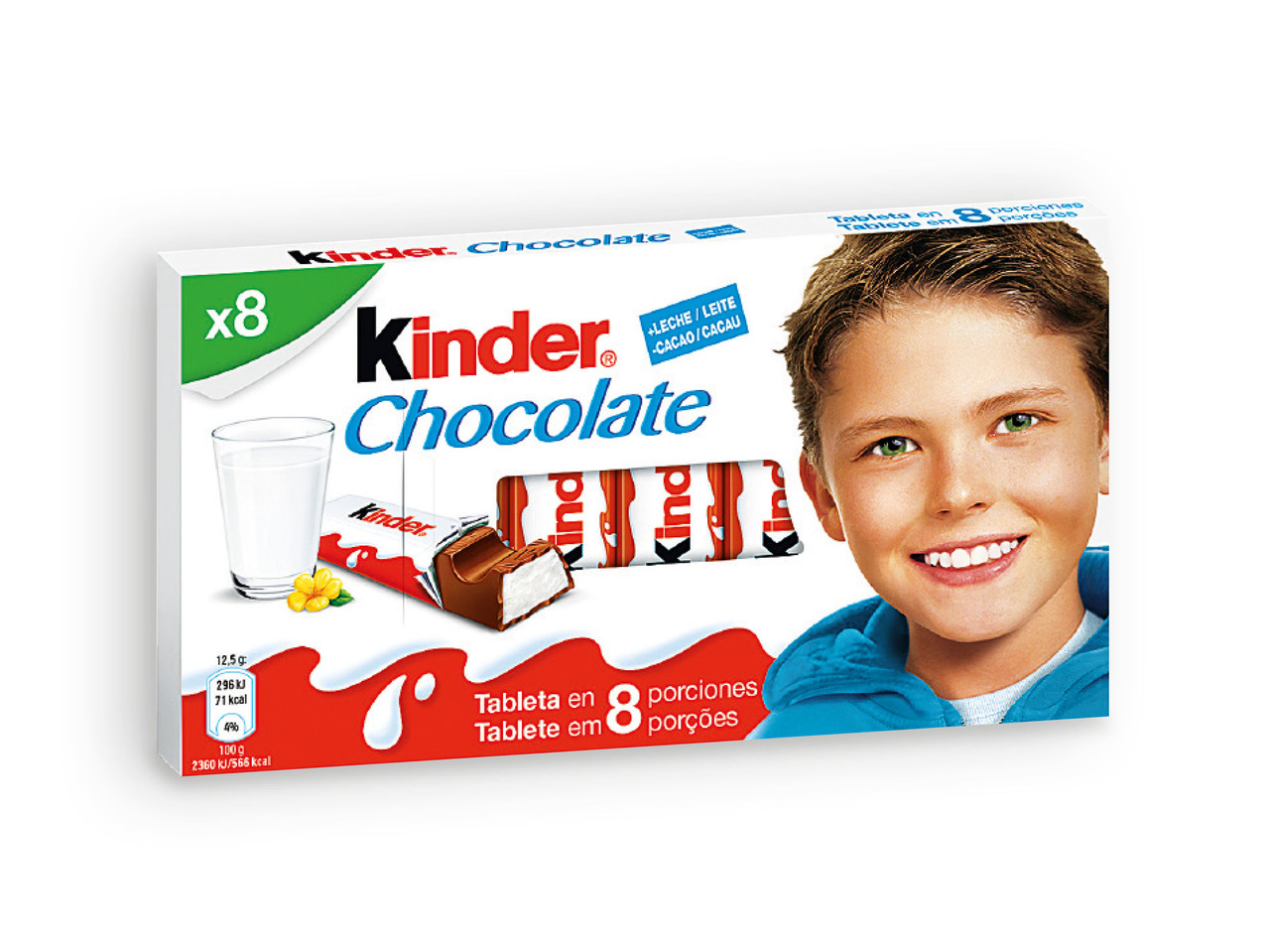 KINDER(R) Barrinhas de Chocolate 8 Unid.