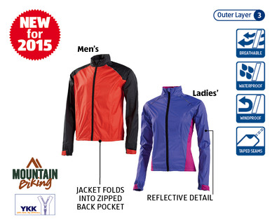 Men's/Ladies' Mountain Bike Waterproof Jacket