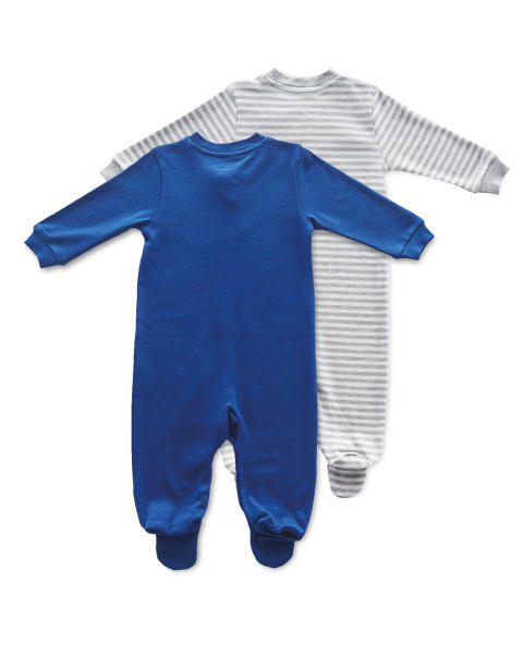 Baby Planets Sleepsuit 2 Pack