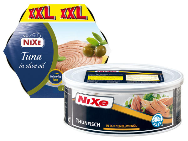 NIXE Thunfisch in Sonnenblumenöl 900 g/Thunfisch in Olivenöl 7 x 80 g