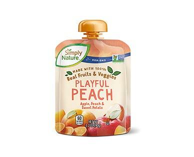 Simply Nature Ballin' Berry or Playfully Peach Fruit & Veggie Squeezies