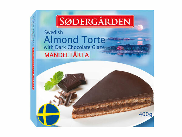 Tort suedez cu migdale și ciocolată neagră