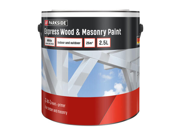 Parkside Parkside 2.5L Weatherproof Wood & Masonry Paint
