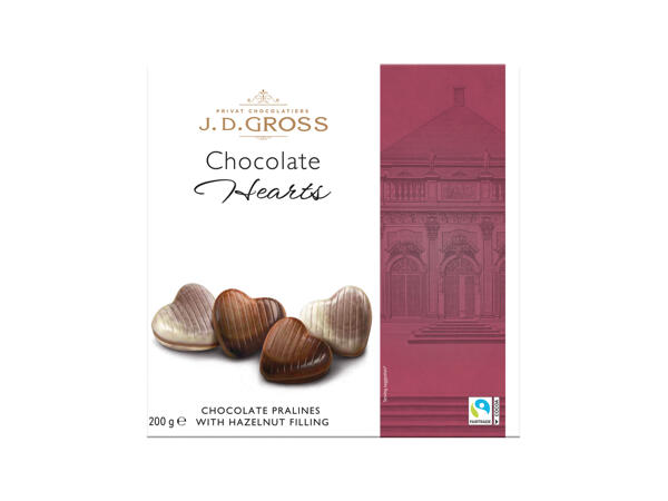 Heart-Shaped Belgian Chocolates
