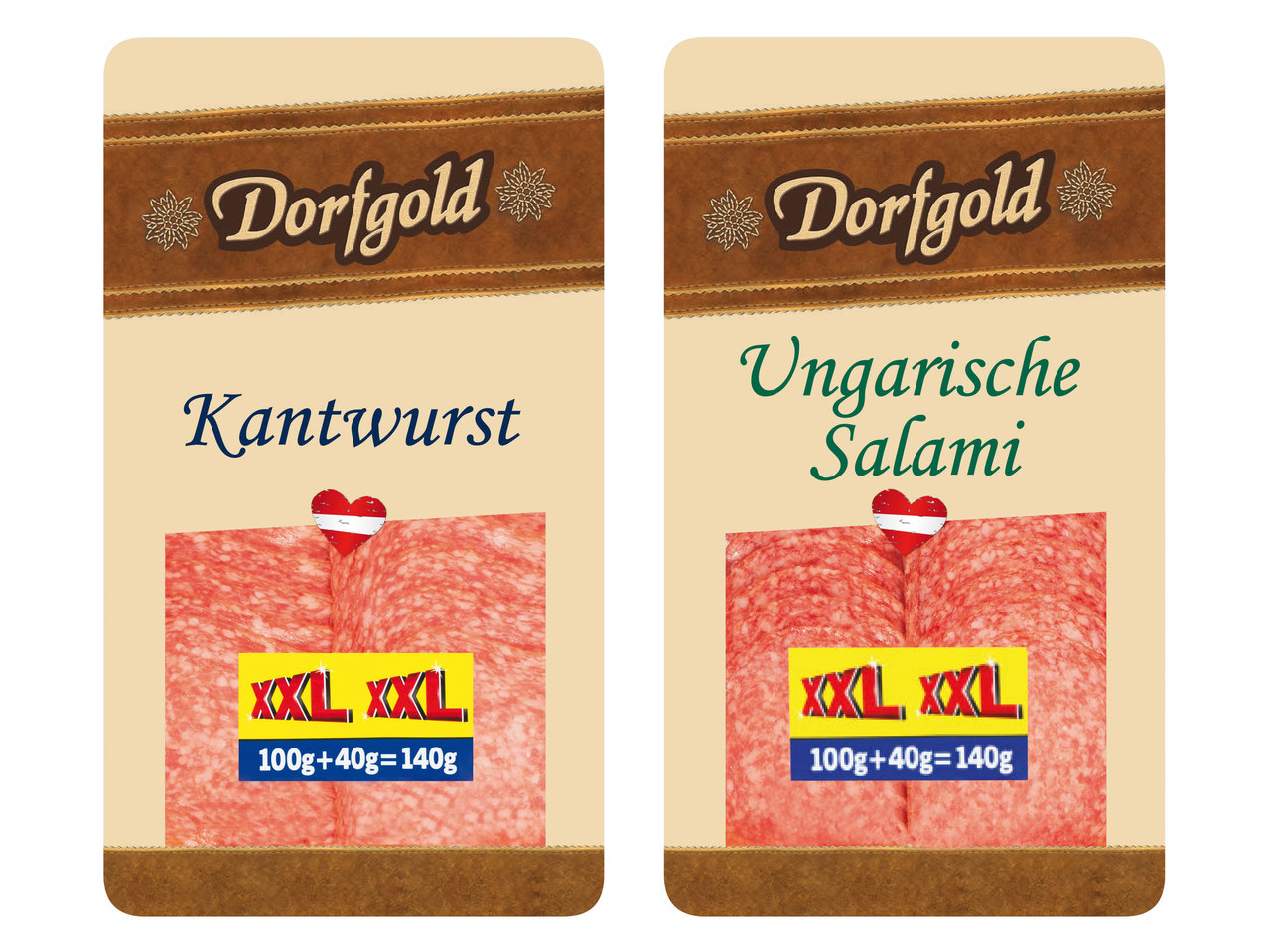 DORFGOLD Kantwurst/Ungarische Salami