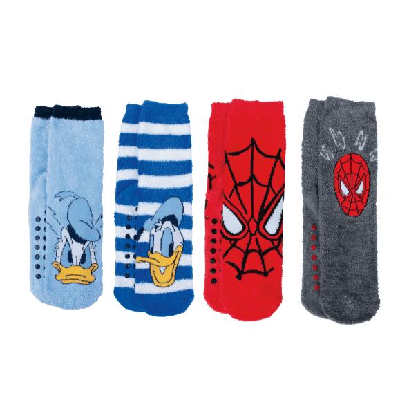 Donald Duck of Spiderman cosy sokken