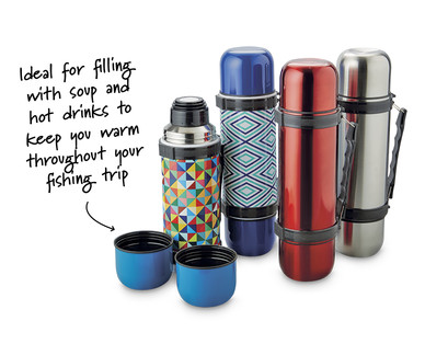 Stainless Steel Double Cup Flask