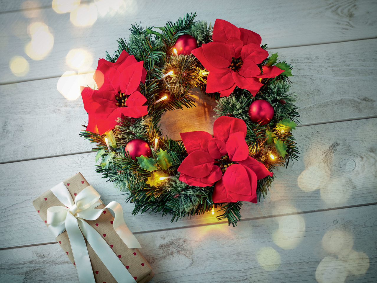 MELINERA LED Christmas Wreath Lidl — Ireland Specials archive