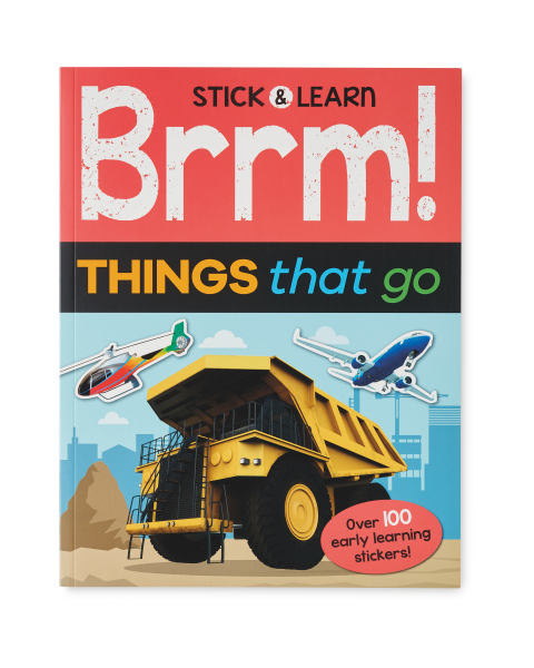 B-r-r-m Stick & Learn Workbook